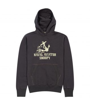 Толстовка Hooded Naval Aviator Snoopy Black
