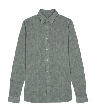 Рубашка Studio Cotton/Linen Grey Black