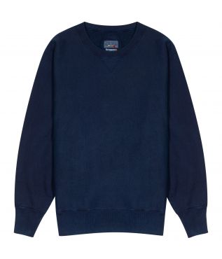 Толстовка Crewneck Organic Cotton Hand Dyed Indigo