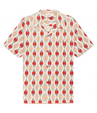 Рубашка Dobby Cotton Argyle Red