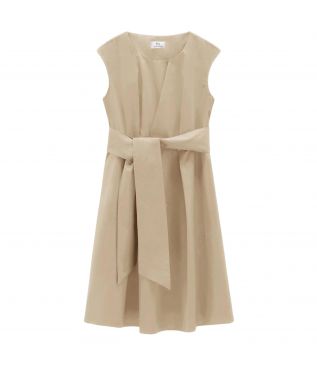 Платье Poplin Short Feather Beige
