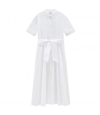 Платье Belted Poplin Shirt Bright White