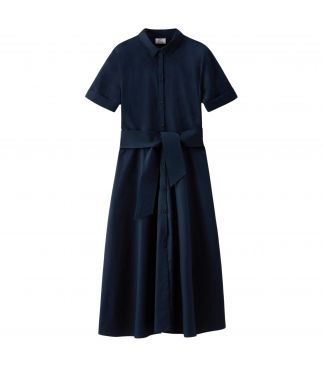 Платье Belted Poplin Shirt Melton Blue