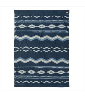 Покрывало Cotton Pile Blanket Native Motif Blue L