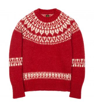 Свитер Nordic Crew Neck Alpaca/Wool Vintage Red
