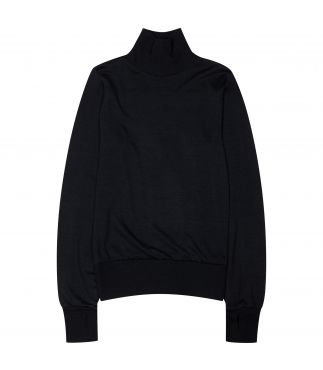 Свитер Jersey Mock Neck Wool Black