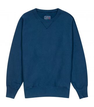 Толстовка Crewneck Organic Cotton Hand Dyed Blue