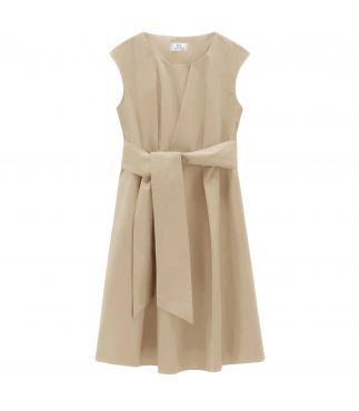 Платье Poplin Short Feather Beige